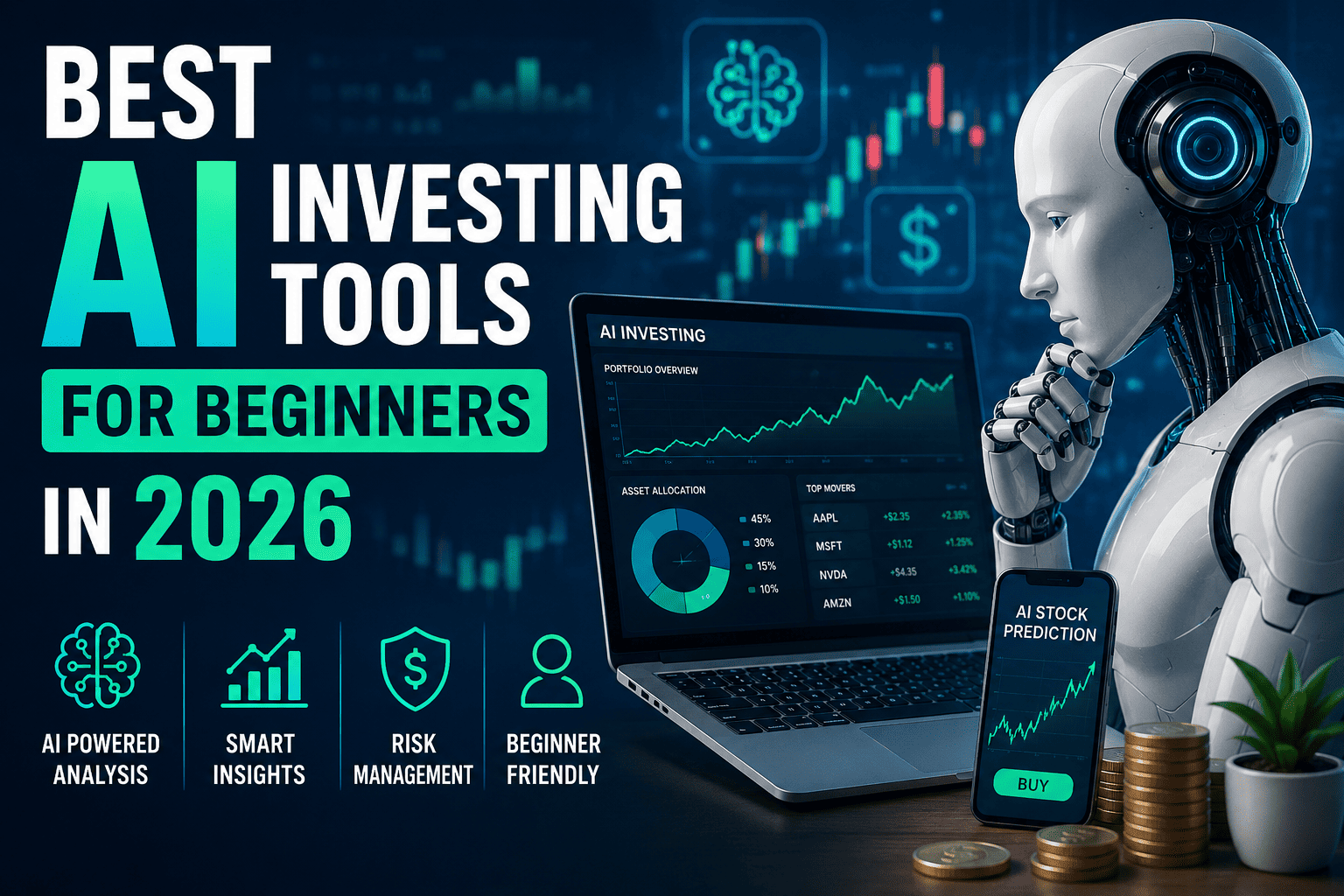 Best AI Investing Tools for Beginners in 2026 (Smart Investing Guide)