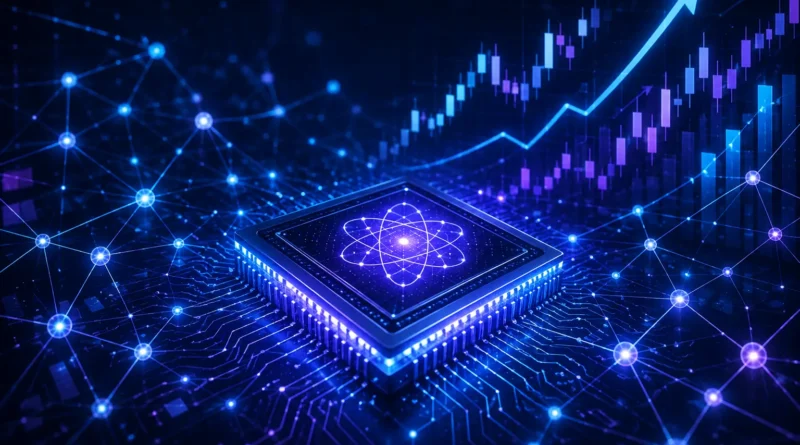 best quantum computing stocks 2026 - futuristic quantum processor with investment growth elements