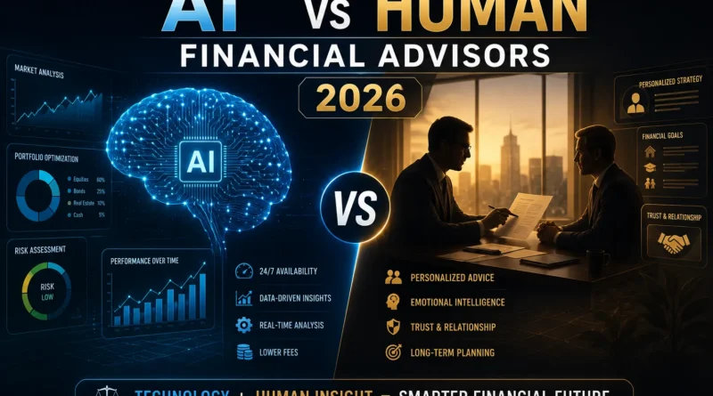 AI vs human financial advisors 2026 - comparison of robo-advisor technology and human wealth management