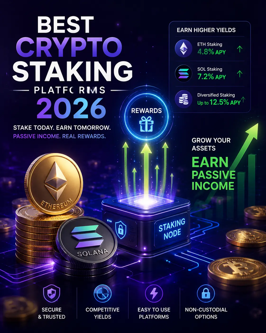 Best Crypto Staking Platforms 2026: Earn Passive Income on Your Crypto