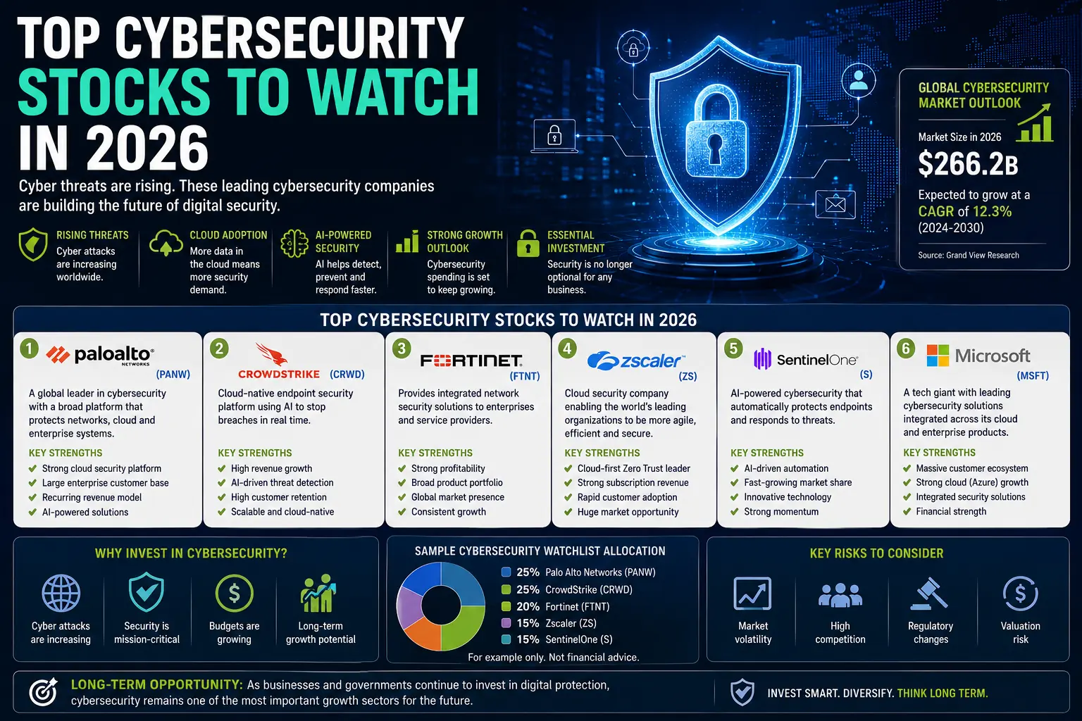 Top Cybersecurity Stocks to Watch in 2026 (Best Cybersecurity Companies for Investors)