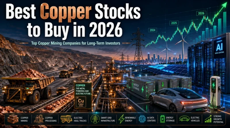 Best Copper Stocks to Buy in 2026, Large-scale copper mining operation supporting AI infrastructure, electric vehicles, renewable energy, and global electrification in 2026.