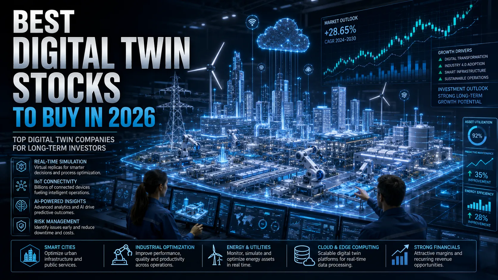 Best Digital Twin Stocks to Buy in 2026 (Top Digital Twin Companies for Long-Term Investors)