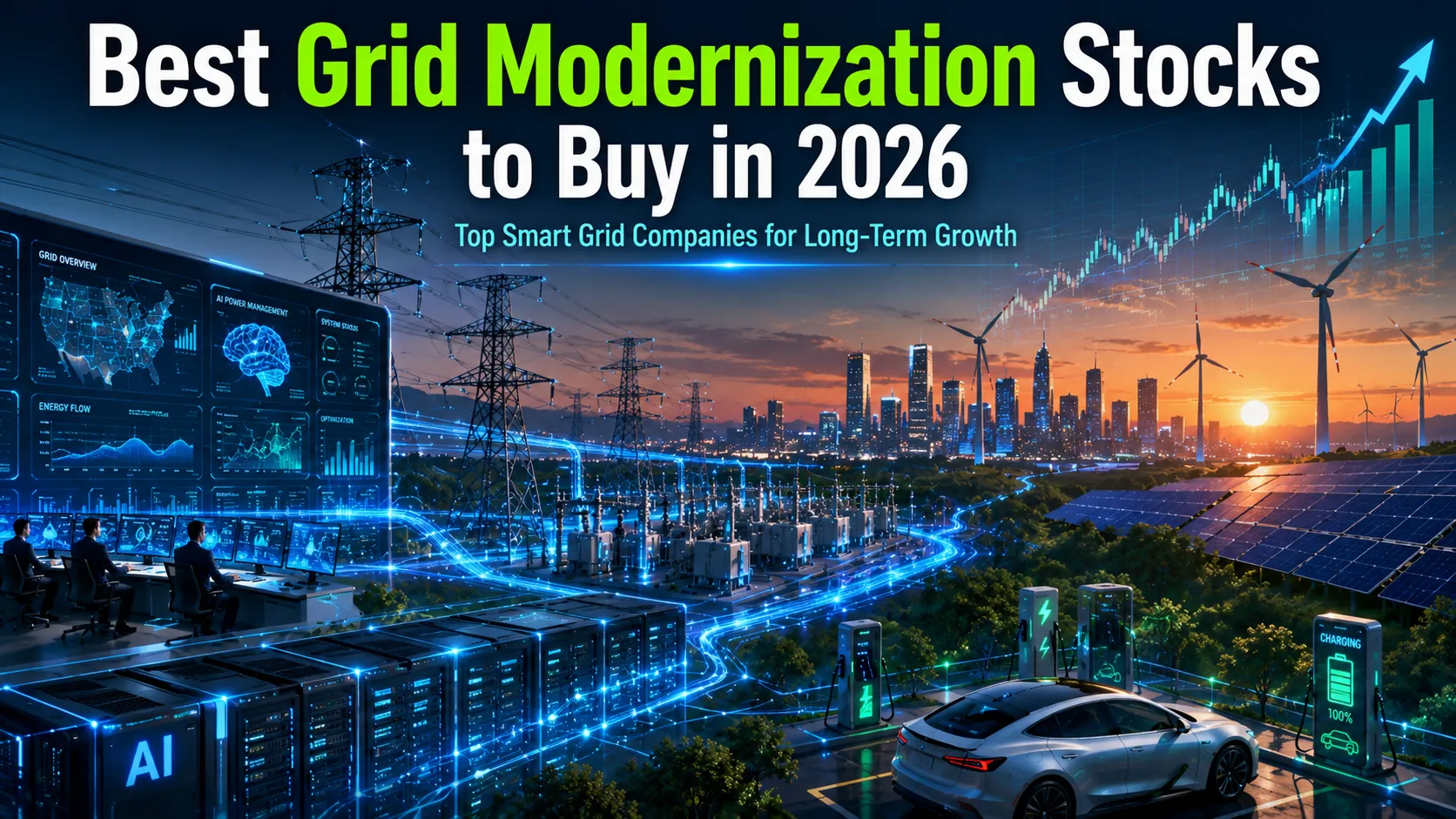 Best Grid Modernization Stocks to Buy in 2026 (Top Smart Grid Companies for Long-Term Growth)