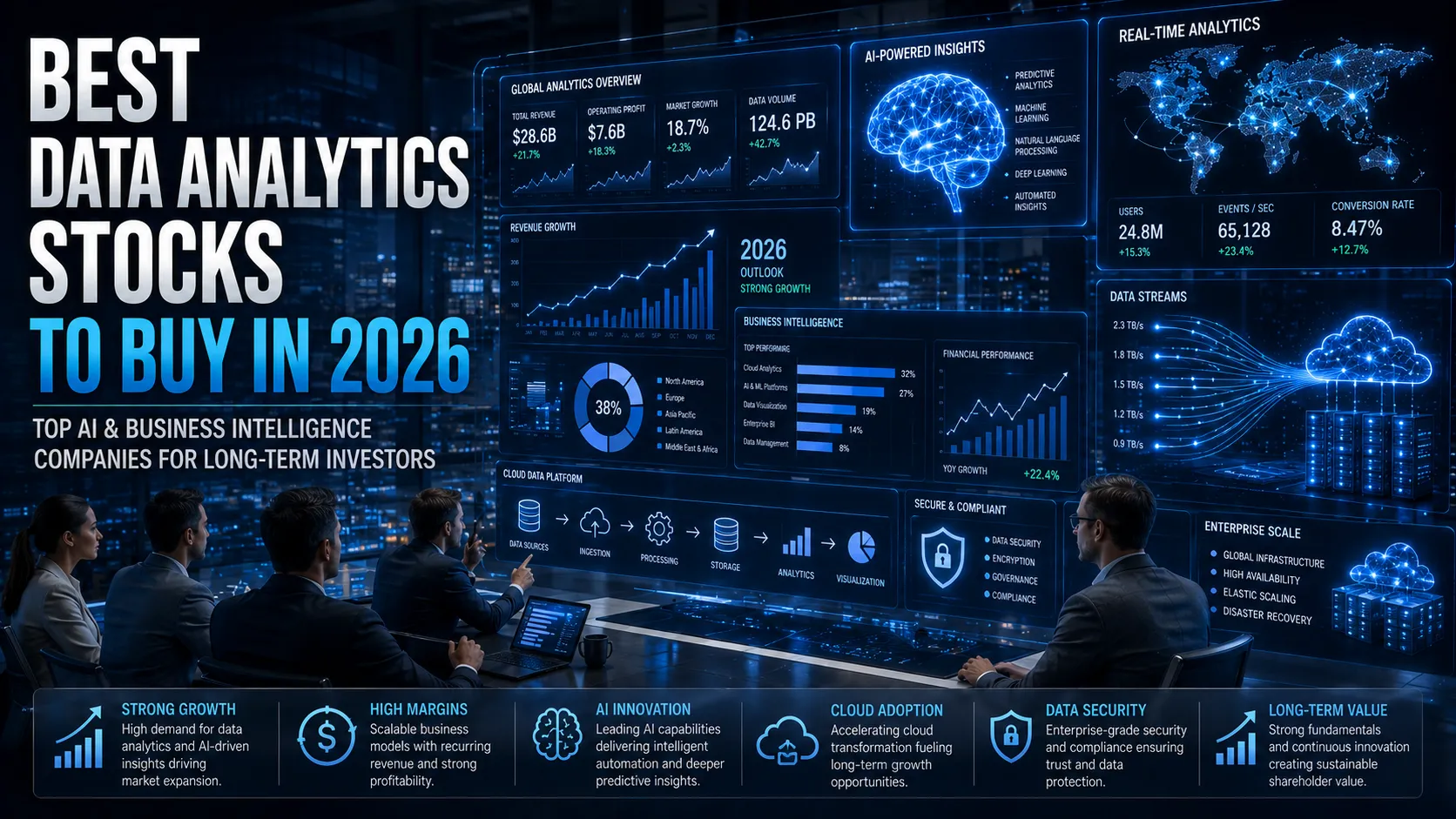 Best Data Analytics Stocks to Buy in 2026 (Top AI & BI Companies)