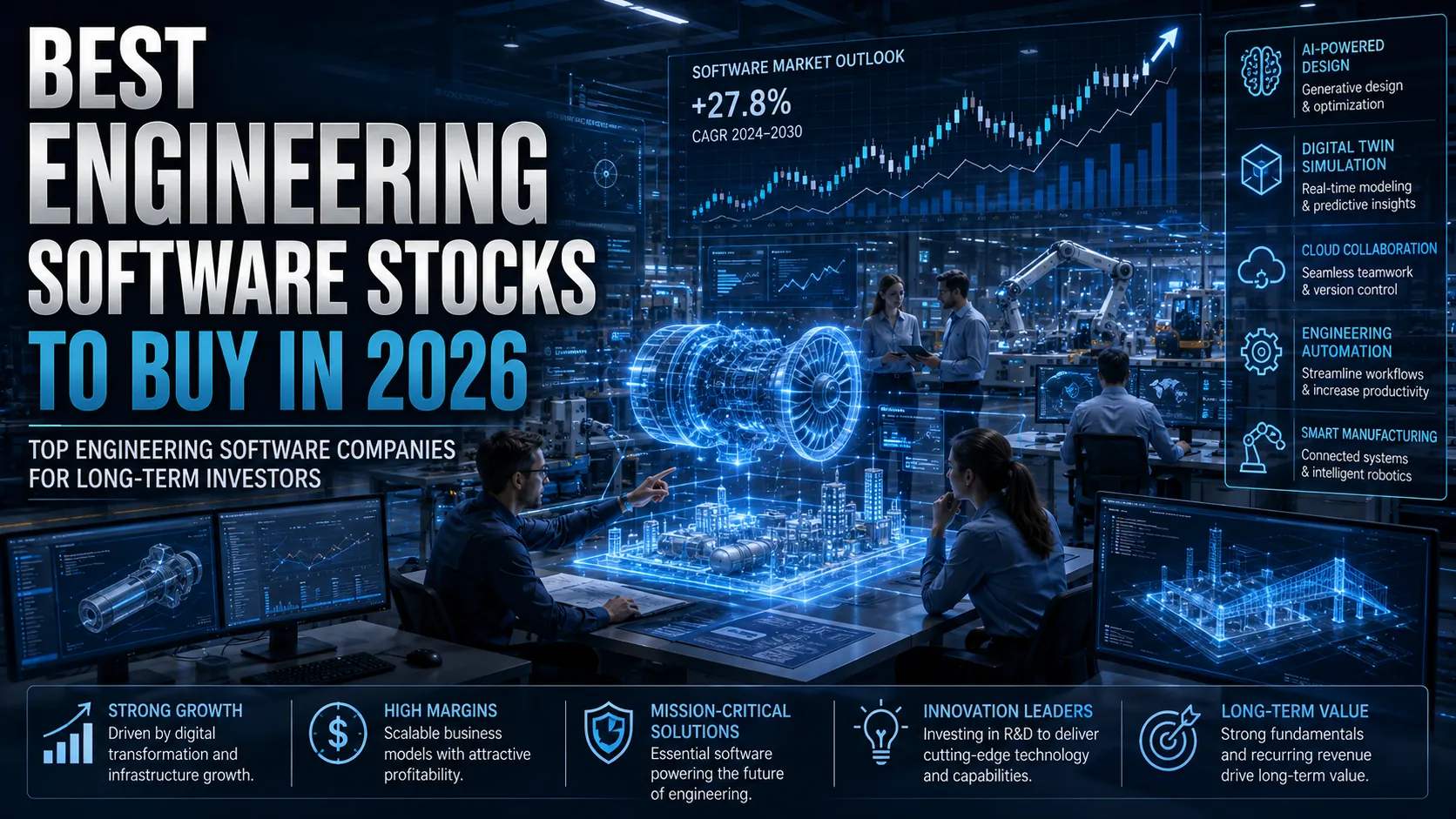 Best Engineering Software Stocks to Buy in 2026 (Top Engineering Software Companies for Long-Term Investors)
